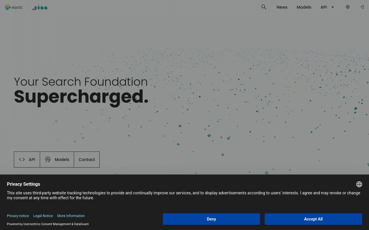 Screenshot of the PromptPerfect homepage